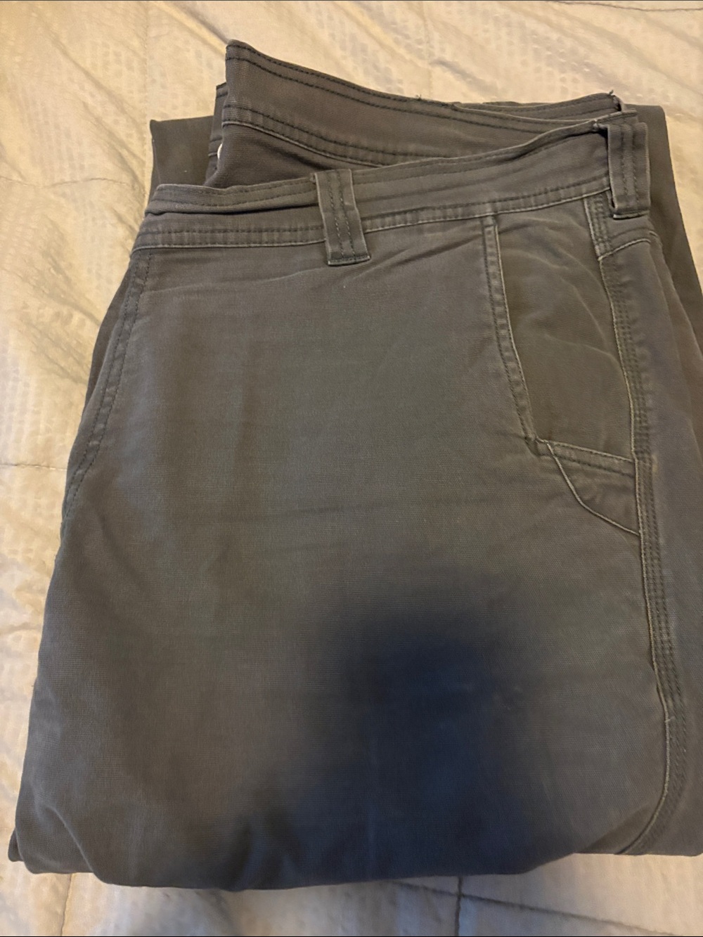 Men's Charcoal Gray Chino Pants - Classic Everyday Khakis